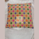 Set of 5 mirror work decorative Silk Cushion Covers,christmas Gift,Indian Decorative Throw Pillow,wedding gift,party favor,christmasday gift